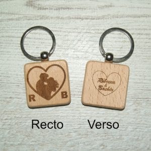 Porte clé Initiales et prénom